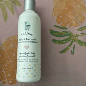 Lil Llama Baby Body & Hair Wash 8.5 Oz Paraben Silicone Sulfate Free